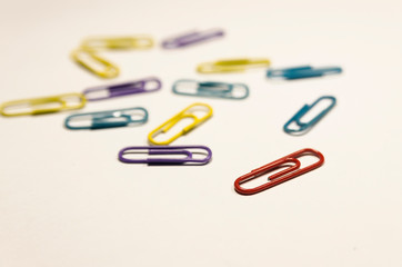 Colored paperclips
