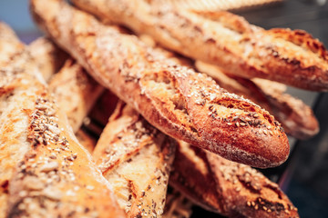 Fresh french baguettes