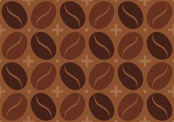 Pattern with coffee bean