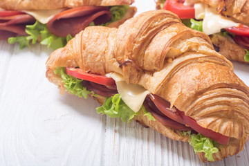 French croissant sandwich