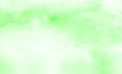 Vintage light green shades watercolor background. Retro aquarelle paint paper textured canvas for design, card template. Grunge spring gradient color handmade illustration