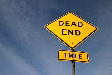 Dead end treffic sign