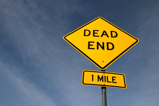 Dead end treffic sign