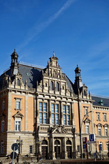 Fototapeta na wymiar Hamburg Landgericht Straf-Justiz-Gebäude