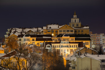 Obraz premium Night Ryazan in the lights