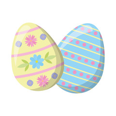 two decorative easter