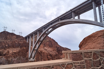 Bridge next to Hoover Dam in Nevada.