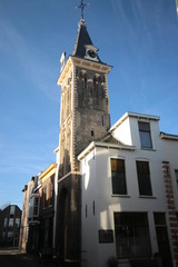 Saint barbarakapel and barbarakerk chapel and churc at the Kuiperstraat in Gouda