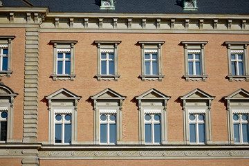 Fototapeta na wymiar Hamburg Strafjustizgebäude Fenster