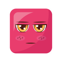 square emoticon face expression