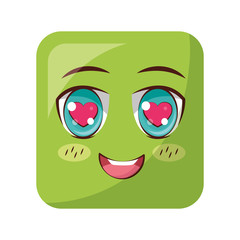 square emoticon face expression