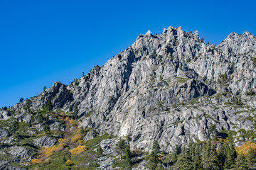 Fototapeta na wymiar Granite Monolith Above Lake Tahoe California