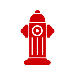 Red fire hydrant icon isolated – stock vector
