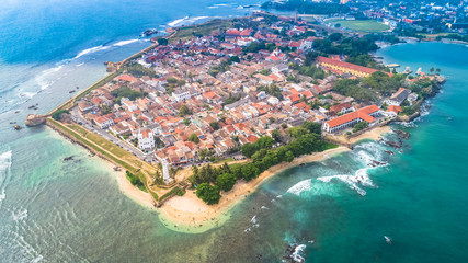 Aerial. Galle city view. Sri Lanka. - obrazy, fototapety, plakaty