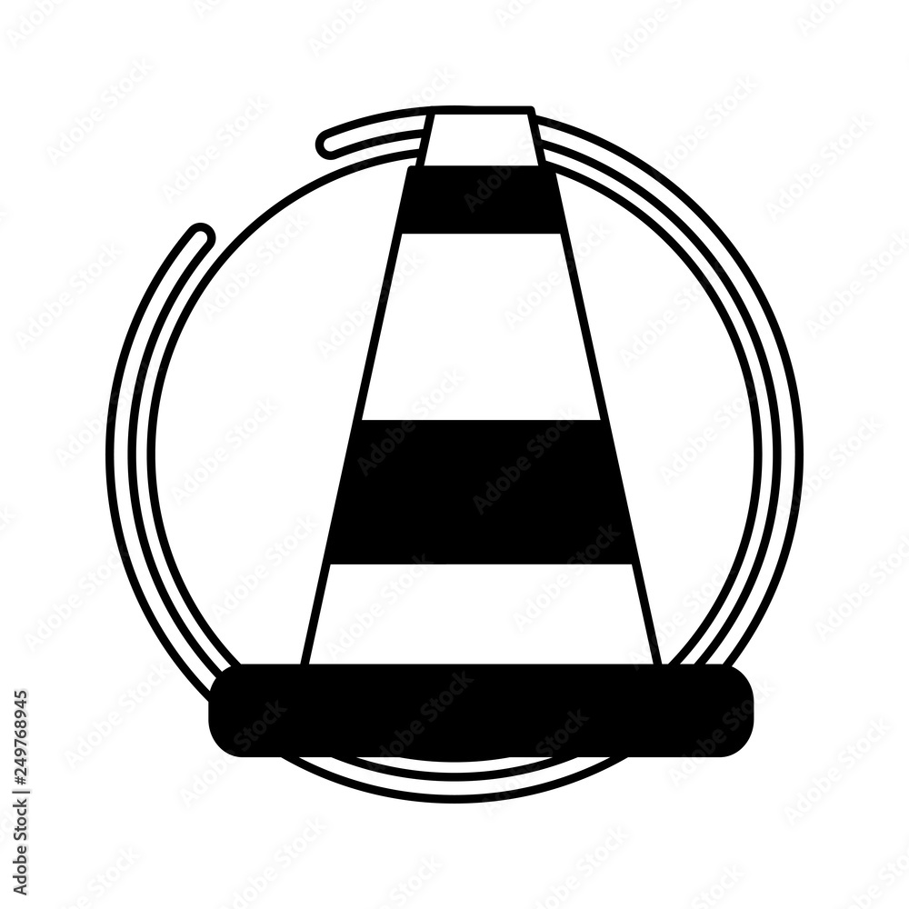 Sticker traffic construction cone