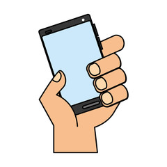 hand holding cellphone