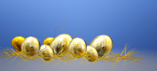 Easter background - 3D render