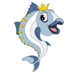 Naklejka premium Fish charicter 