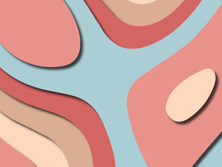 Colorful carving art.Paper cut abstract background with paper cut shapes. Template design layout for business presentations, flyers, posters, invitations