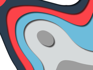 Colorful carving art.Paper cut abstract background with paper cut shapes. Template design layout for business presentations, flyers, posters, invitations