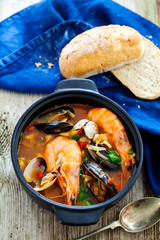 Spicy seafood soup