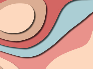 Colorful carving art.Paper cut abstract background with paper cut shapes. Template design layout for business presentations, flyers, posters, invitations