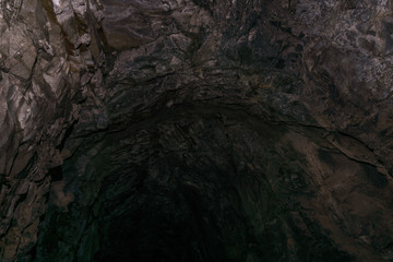HOPE, CANADA - July 14, 2018: Othello Tunnels in the Coquihalla Canyon in British Columbia.