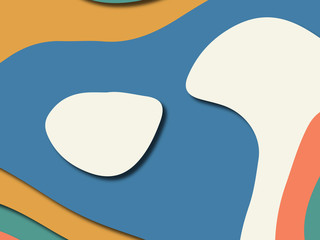 Colorful carving art.Paper cut abstract background with paper cut shapes. Template design layout for business presentations, flyers, posters, invitations