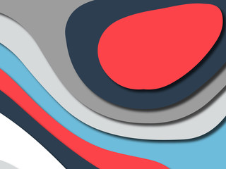 Colorful carving art.Paper cut abstract background with paper cut shapes. Template design layout for business presentations, flyers, posters, invitations