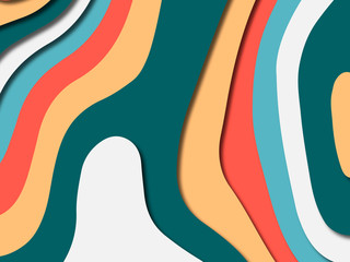 Colorful carving art.Paper cut abstract background with paper cut shapes. Template design layout for business presentations, flyers, posters, invitations