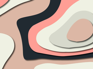 Colorful carving art.Paper cut abstract background with paper cut shapes. Template design layout for business presentations, flyers, posters, invitations