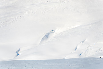 Obraz premium Winter snow traces