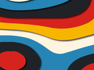 Colorful carving art.Paper cut abstract background with paper cut shapes. Template design layout for business presentations, flyers, posters, invitations