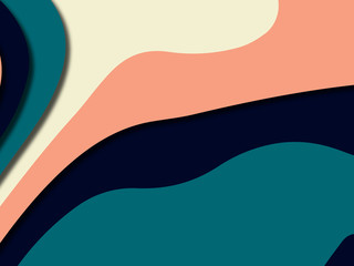 Colorful carving art.Paper cut abstract background with paper cut shapes. Template design layout for business presentations, flyers, posters, invitations