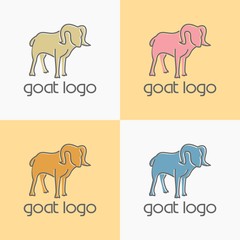 simple goat logo