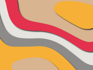 Colorful carving art.Paper cut abstract background with paper cut shapes. Template design layout for business presentations, flyers, posters, invitations