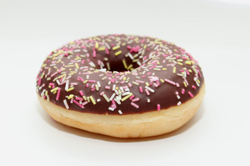 Chocolate iced donut