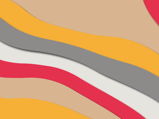 Colorful carving art.Paper cut abstract background with paper cut shapes. Template design layout for business presentations, flyers, posters, invitations