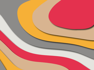 Colorful carving art.Paper cut abstract background with paper cut shapes. Template design layout for business presentations, flyers, posters, invitations