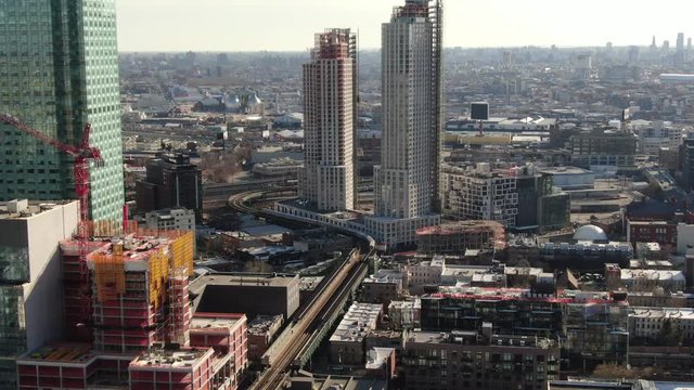Aerial of Long Island City, Queens (2019)