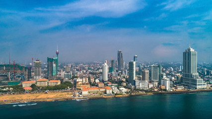 Fototapeta premium Aerial. Colombo - commercial capital and largest city of Sri Lanka.