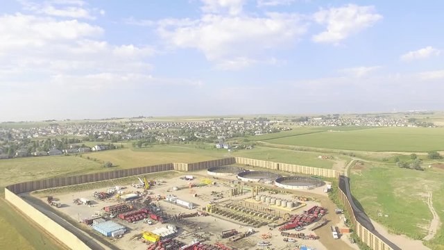 oil wells