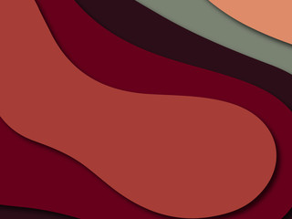 Colorful carving art.Paper cut abstract background with paper cut shapes. Template design layout for business presentations, flyers, posters, invitations