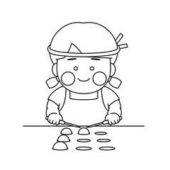 女性キャラクタータコ焼き