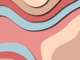 Colorful carving art.Paper cut abstract background with paper cut shapes. Template design layout for business presentations, flyers, posters, invitations