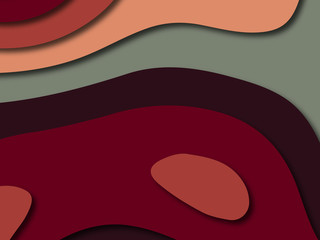 Colorful carving art.Paper cut abstract background with paper cut shapes. Template design layout for business presentations, flyers, posters, invitations