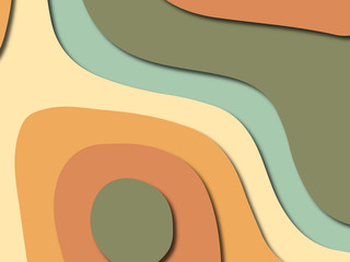 Colorful carving art.Paper cut abstract background with paper cut shapes. Template design layout for business presentations, flyers, posters, invitations