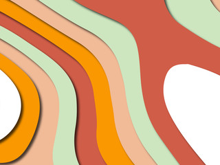 Colorful carving art.Paper cut abstract background with paper cut shapes. Template design layout for business presentations, flyers, posters, invitations