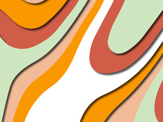 Colorful carving art.Paper cut abstract background with paper cut shapes. Template design layout for business presentations, flyers, posters, invitations