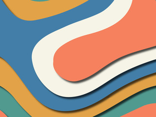 Colorful carving art.Paper cut abstract background with paper cut shapes. Template design layout for business presentations, flyers, posters, invitations